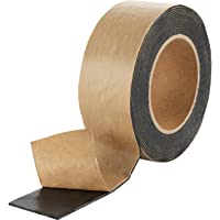 Poppstar Cintas adhesivas de butilo doble cara (5m x 50mm x 1-6mm)- autoadhesiva y selladora- negra